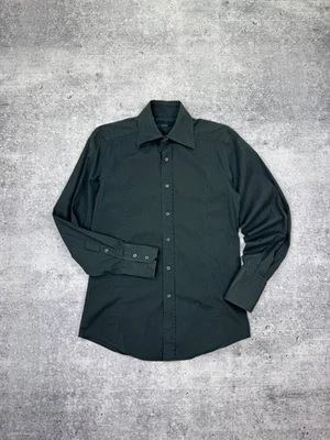 Vintage Gucci Black Washed Dyed  Authentic Button Shirt Classic Casual Size M - Image 1 of 4