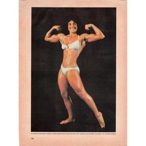 Vintage Female Bodybuilding Laura Combes Magazine Print Poster 1981 - Picture 1 of 1
