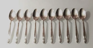 Set aus zehn Holmes und Edwards versilberten dänischen Prinzessin Teelöffeln - Bild 1 von 1