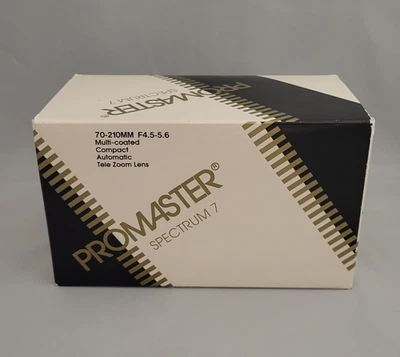 Promaster Spectrum 7 Macro Zoom Lens 70-210MM F4.5-5.6 KPR#3803 + 49mm UV Filter - Image 1 of 4