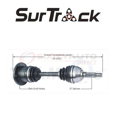 SurTrack CV Axle Shaft for 1979-1985 Oldsmobile Toronado 4.1L 5.0L 5.7L V6 fe Foto 1 de 4
