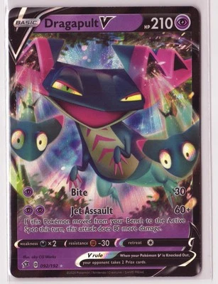 Pokemon SWSH02: Rebel Clash #092/192 Dragapult V - Image 1 of 2