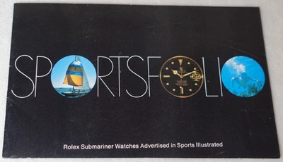Rolex Submariner Sportsfolio Relojes Original Vintage Reloj Folleto Foto 1 de 4