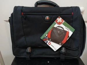 NWT Swissgear By. Wenger Laptop Briefcase "The Solo" Large Capacity Expandable - Zdjęcie 1 z 12