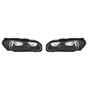 Fit For Chevy Camaro Z28 98-02 Headlights Assembly Black Housing Left Right Pair - Bild 1 von 6