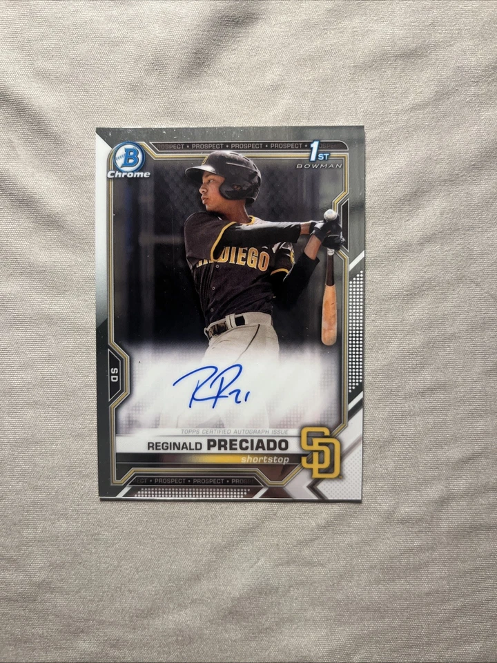 2021 Bowman Chrome - Prospect Autographs Reginald Preciado #CPA-RPR (AU, RC) - Image 1 of 1