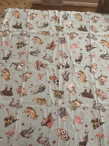 Hungry Animal Alphabet Pattern Whimsical Animals Riley Blake Design Fabric 46x44 - Picture 1 of 10