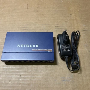 Netgear ProSafe GS108 Gigabit Desktop Switch 8 Port - Photo 1/4