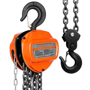 VEVOR Paranco a Catena Triangolare Manuale Carico Max.3T Forza 385N Altezza 2,8m - Imagen 1 de 12