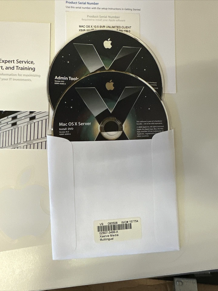 MacOS X Server X 10.5 Unlimited Client - CDS041608 607-2363 0Z607-3499-A V9 lic - Image 1 of 4