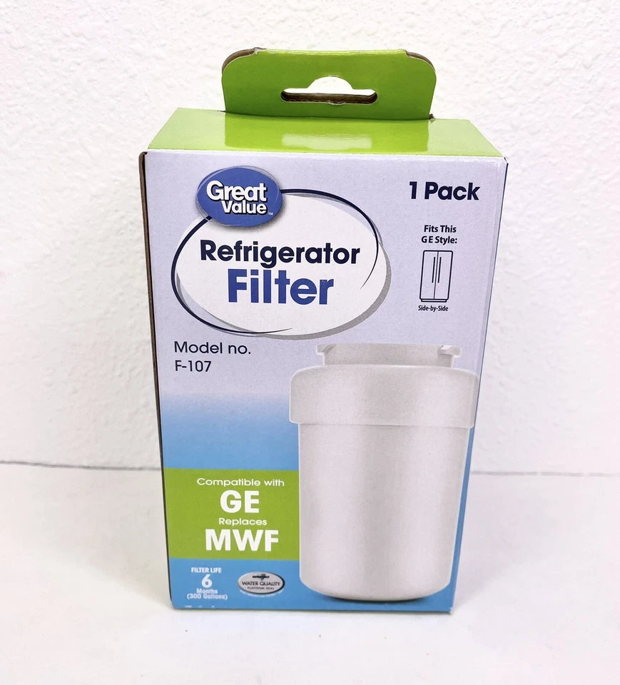 Great Value Replacement Water Filter For Kenmore 469991 469996 and GE MWF F-107