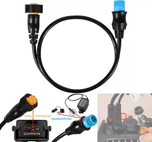 010-12122-10 8Pin Transducer to 12Pin Sounder Adapter Cable Fit Garmin GT15M-IH - Picture 1 of 12