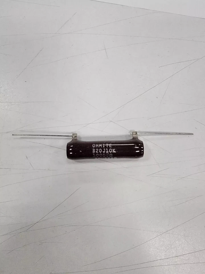 RESISTENCIAS HIREWOUND DE ALIMENTACIÓN OHMITE B20J10K Nuevas 20 vatios 10.000 ohmios Foto 1 de 1