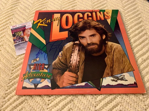 Kenny Loggins SIGNED ALBUM COVER JSA Authentication COA Record High Adventures Cover