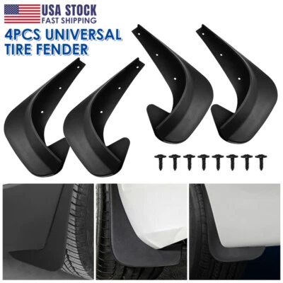 4PCS Universal Car Mud Flaps Splash Guards for Front Rear Auto Car Accessories - Image 1 of 4