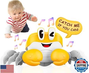 BEKILOLE Crawling Crab Baby Toys | Boys Gifts Interactive Fun for Tummy Time - Picture 1 of 5
