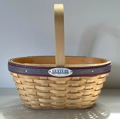 Longaberger 2000 Century Celebration Hostess Appreciation Cheers Basket Natural Cover