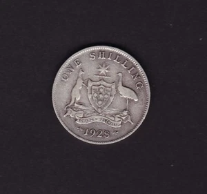 1928 Shilling Coin George V - Picture 1 of 2