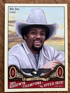 2011 Upper Deck Goodwin Champions BILLY SIMS #102 Lions - Picture 1 of 2
