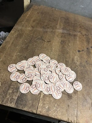 NOS New Sprague’s Dairy Farm Raw Milk Bottle Caps 75 Covers Randolph VT Vermont - Image 1 of 4