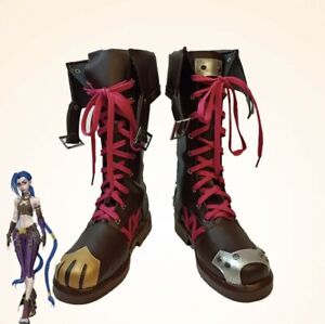 Hot New Game LOL Arcane Jinx Cosplay Shoes Props Boots Gamecon Size EU44 UK 10.5