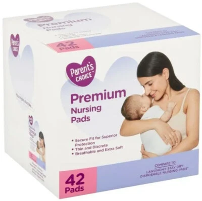 Parent's Choice Premium Nursing Pads For Breastfeeding, 42 Count Superior Absorb - Image 1 of 3