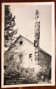Kiksetti Totem Wrangell Alaska RPPC AZO J E Warren - Picture 1 of 2