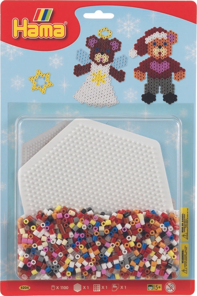 HAMA PERLENSET PERLEN SET BLISTER WEIHNACHTSENGEL WEIHNACHTS ENGEL 4204 NEU OVP - Bild 1 von 1