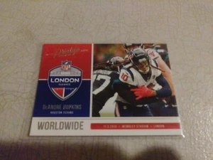 2020 DEANDRE HOPKINS PANINI PRESTIGE WW-DH WORLDWIDE INCERT CARD HOU TEXANS PWE - Picture 1 of 2