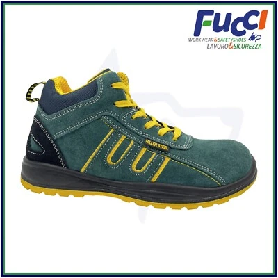 Scarpe antinfortunistica Uomo Donna S1P SRC Miller Steel Scarpe da lavoro alte - Immagine 1 di 4