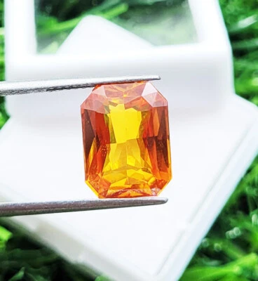 7.10 Ct Certified Natural Orange Sapphires Ceylon Sri Lanka Loose Gemstones - Image 1 of 4