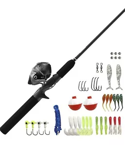 Zebco Ready Tackle Spincast Combo RTSCKLA 10lb Test Ready To Fish NEW Ships Free - Picture 1 of 12