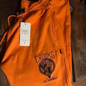 Crooks & Castles orange tracksuit bottoms - Picture 1 of 1