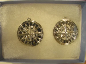PAAR Seattle Mariners Baseball silberfarbenes Metall Charms 2 1/2" mit Geschenkbox - Bild 1 von 7