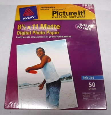 AVERY 8 1/2 x 11 HIGH QUALITY MATTE INK JET DIGITAL PHOTO PAPER 50 SHEETS O571-5 - Image 1 of 4