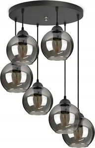 FKL DESIGN Deckenlampe Deckenleuchte Kugel Glas E27 Schwarz Serie N100 (DH6R) - Bild 1 von 4