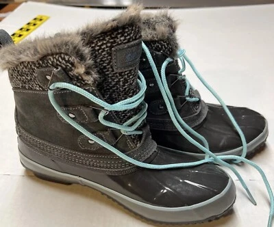 Khombu Faux Fur Winter Snow Rain Boots Water Repellent Women’s SZ 9 - Image 1 of 4