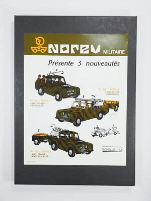 NOREV - Affichette Revendeur Originale - Land Rover Militaires - Patrouille / Co - Photo 1/4