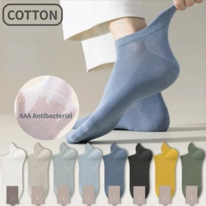 5Pairs High Quality 96% Cotton Men Socks Breathable Mesh Summer Anti-bacterial - Picture 1 of 23