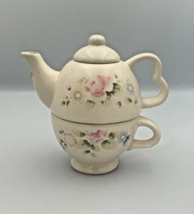 Pfaltzgrafe Perennials Tea Rose Tea For One Tea Pot and Cup Set - Picture 1 of 17