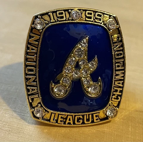 1999 Atlanta Braves Replica World Championship Player Ring Cover