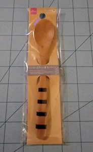 Marca Daiso: Cuchara de bambú marrón con rayas negras - Nueva con envío gratuito - Imagen 1 de 6