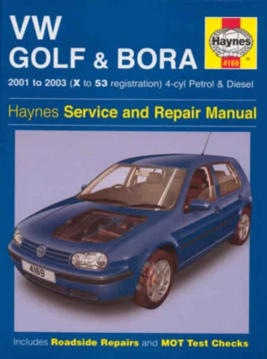 VW Golf VW Bora Gasolina Diesel 2001-2003 Haynes Manual de taller Servicio Re... - Imagen 1 de 4
