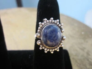 Anillo Lapislázuli Vintage Navajo Nativo Americano Navajo Plata Esterlina Talla 7 - Imagen 1 de 5