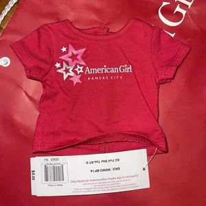 American Girl Place FOIL STAR RED TSHIRT 18" doll KANSAS CITY Store Tee shirt - Picture 1 of 3