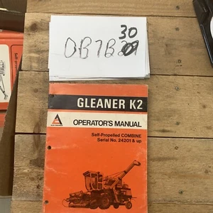 ALLIS CHALMERS F2 K2 Gleaner K2 K-2 Operators Manual OEM - Picture 1 of 10