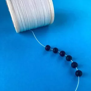 0.5 mm White Wax Cotton Cord Macrame Cord String Jewellery Bracelet Necklace - Picture 1 of 2