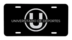 Placa de licencia negra grabada en negrita con etiqueta de ventilador de automóvil con diamantes de metal grabado - Imagen 1 de 5
