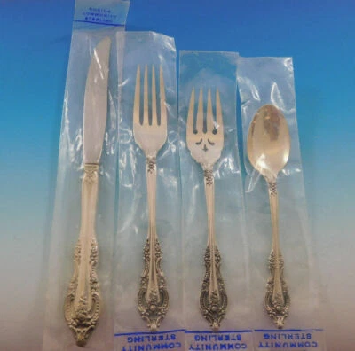 Mediterranea By Oneida Sterling Silver Regular Size Place Setting(s) 4pc New  - Image 1 of 4
