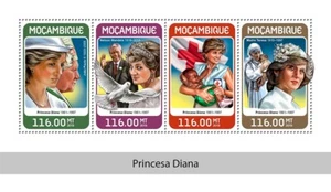 Princess Diana John Paul II Red Cross Mandela MNH Stamps 2018 Mozambique M/S - Picture 1 of 1